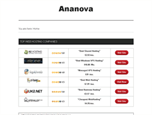 Tablet Screenshot of ananova.com